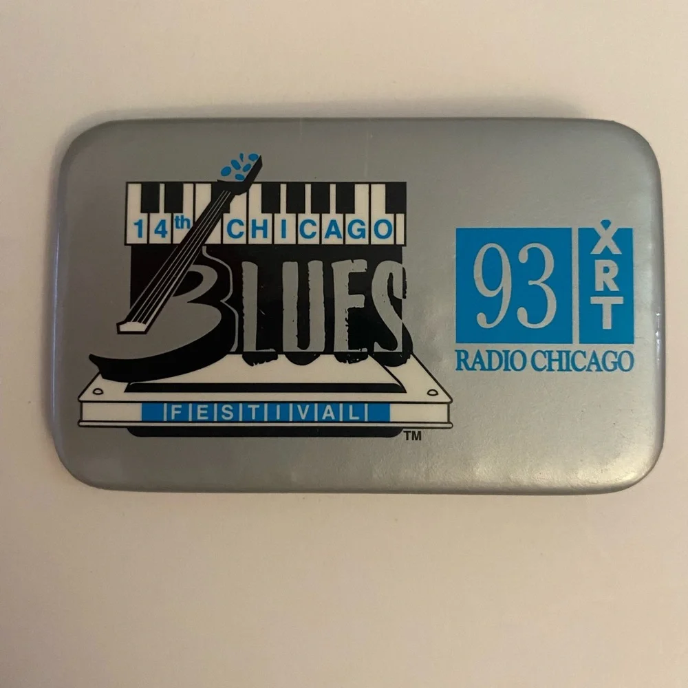 Chicago Blues Festival 14th pin button